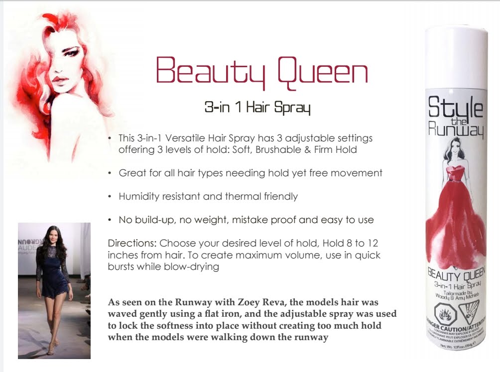 Beauty Queen-3-in-1 Hairspray by Style the Runway