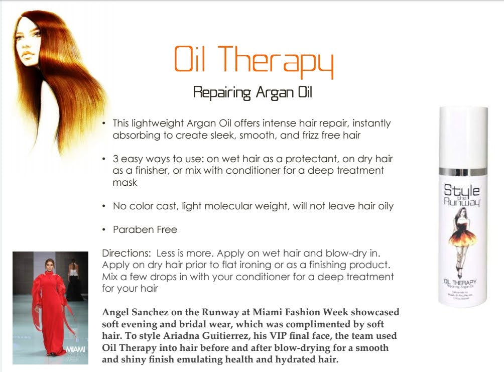 Oil Therapy-Repairing Argan Oil by Style the Runway